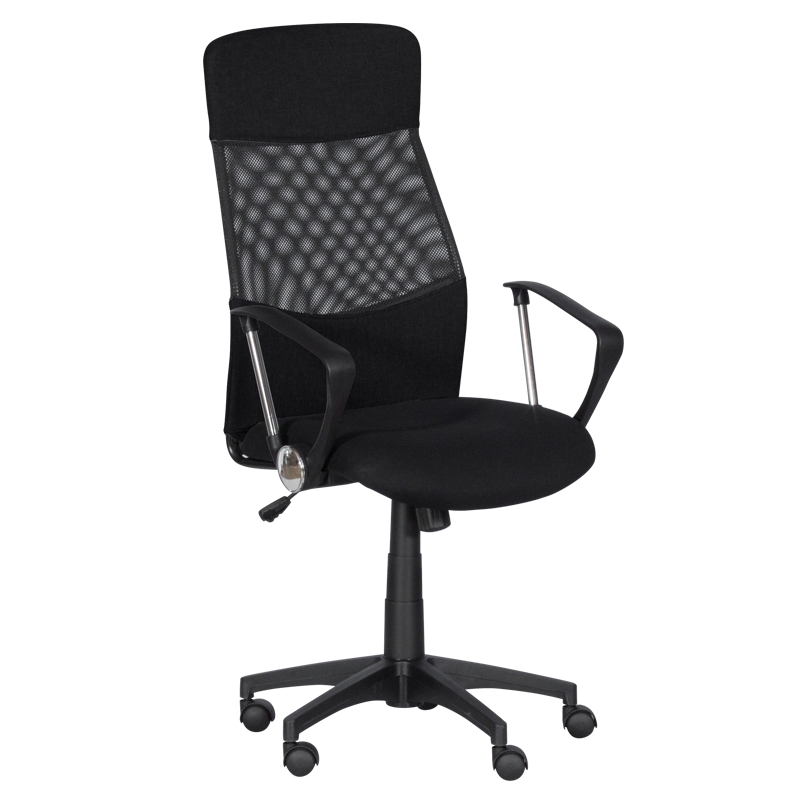 Работен офис стол Carmen 7536 - черенна ниска цена с бърза доставка - BestPC.BG