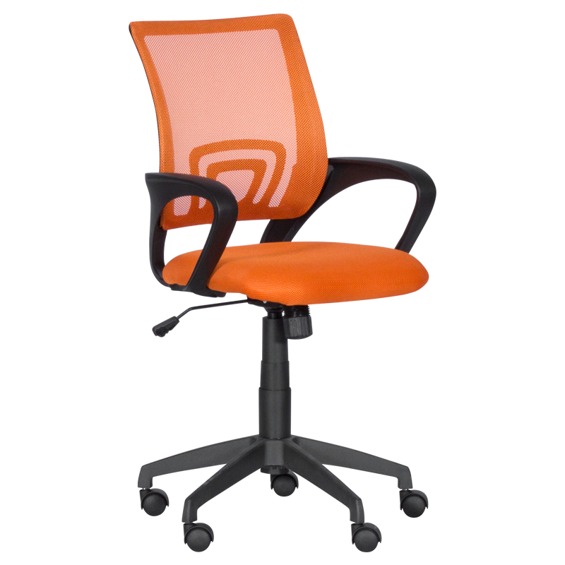 Работен офис стол Carmen 7050 - оранжевна ниска цена с бърза доставка - BestPC.BG