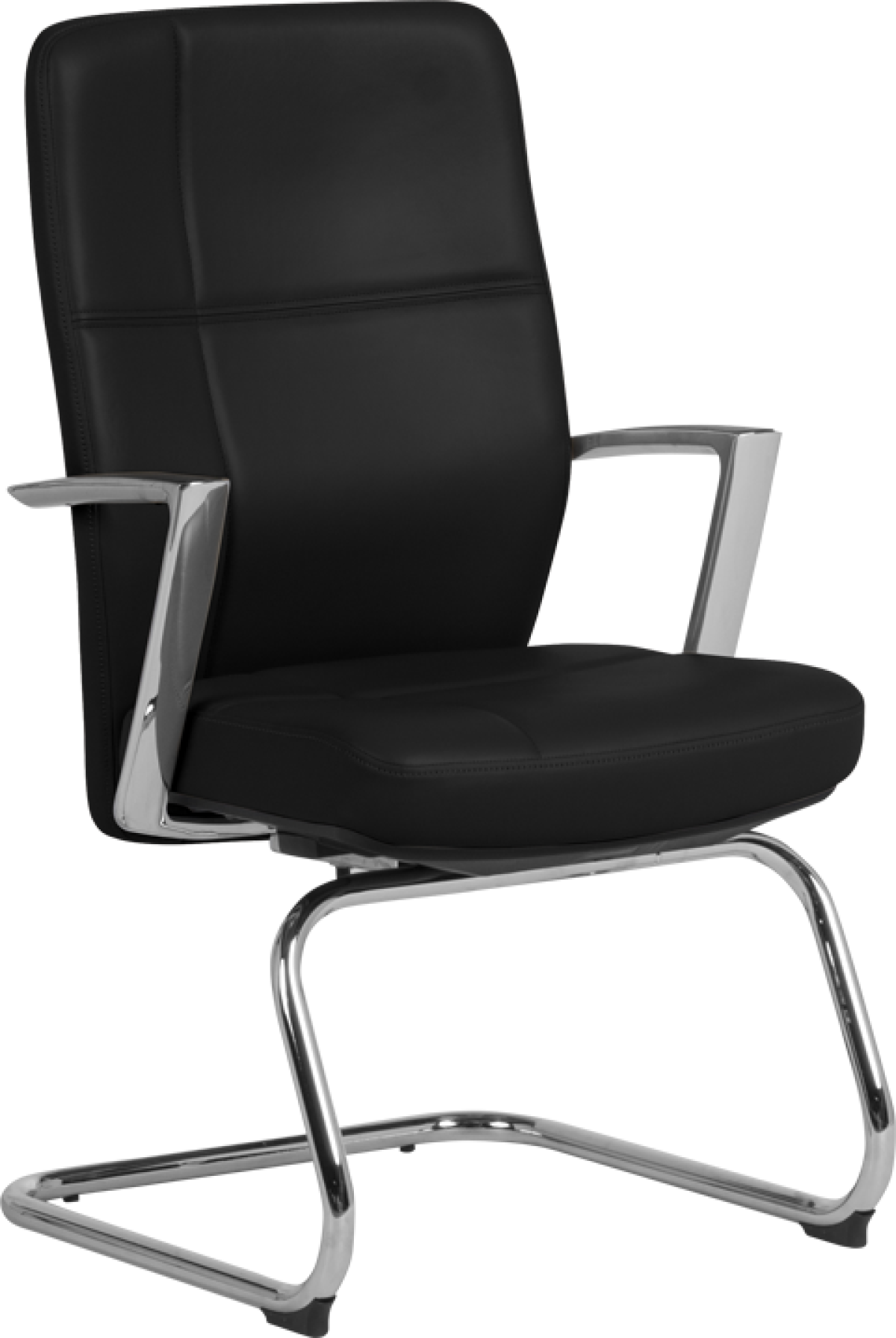 Посетителски стол SIENA - черен LUXна ниска цена с бърза доставка - BestPC.BG