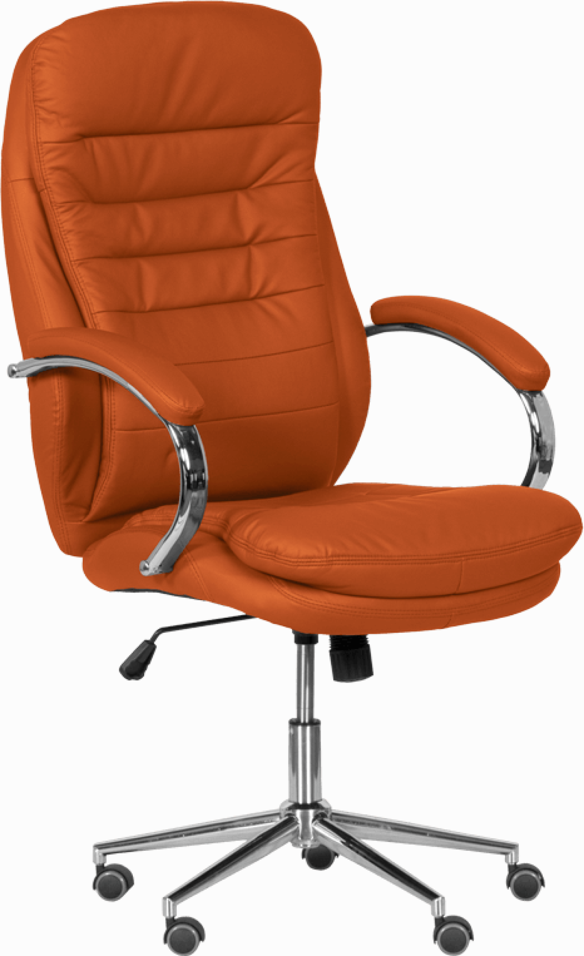 Президентски офис стол Carmen 6113-1 - оранжевна ниска цена с бърза доставка - BestPC.BG