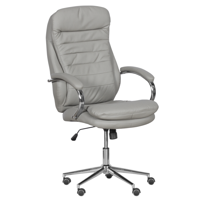 Президентски офис стол Carmen 6113-1 - сивна ниска цена с бърза доставка - BestPC.BG