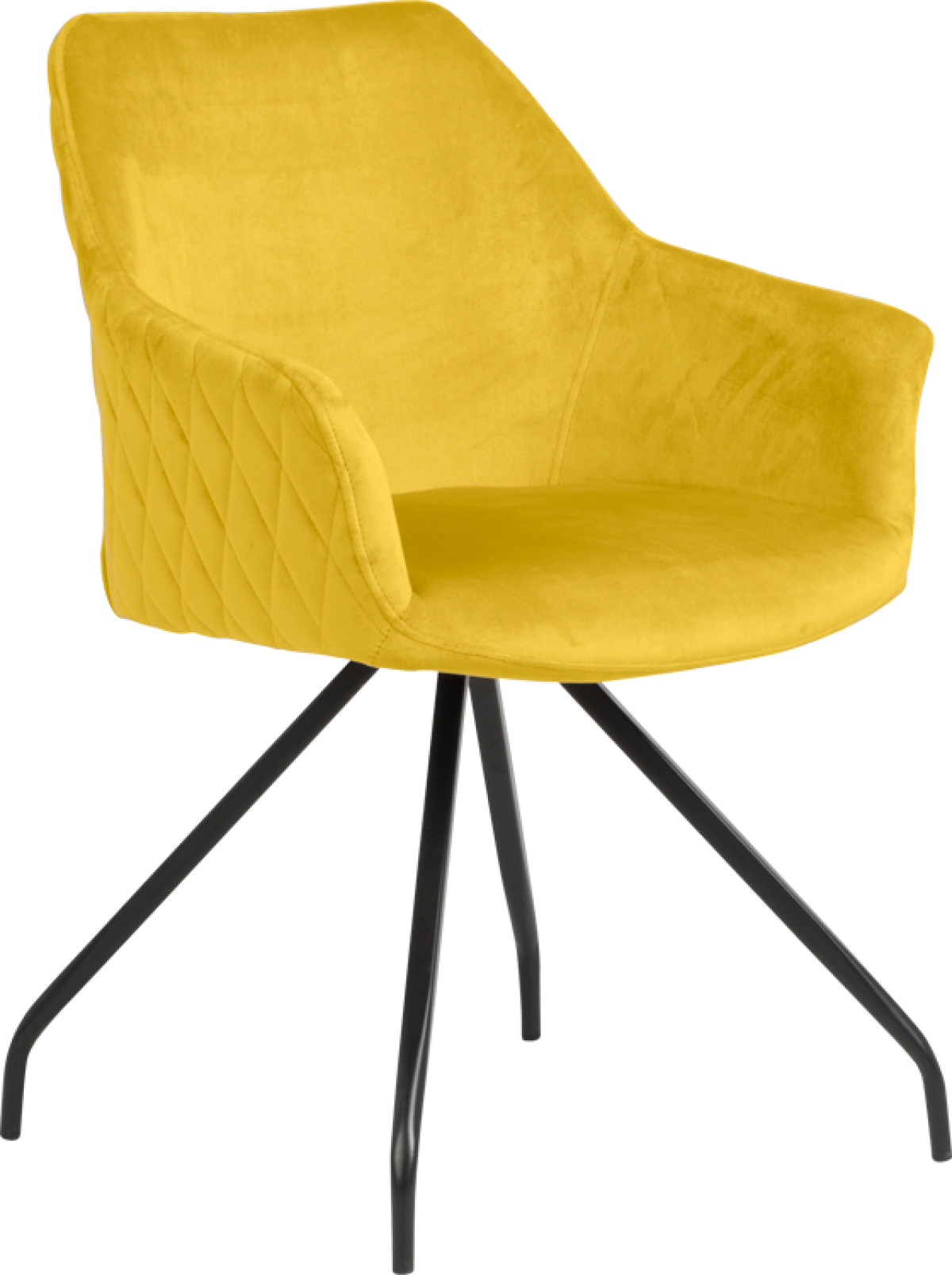 Трапезен стол KENDAL - жълт BF 2на ниска цена с бърза доставка - BestPC.BG