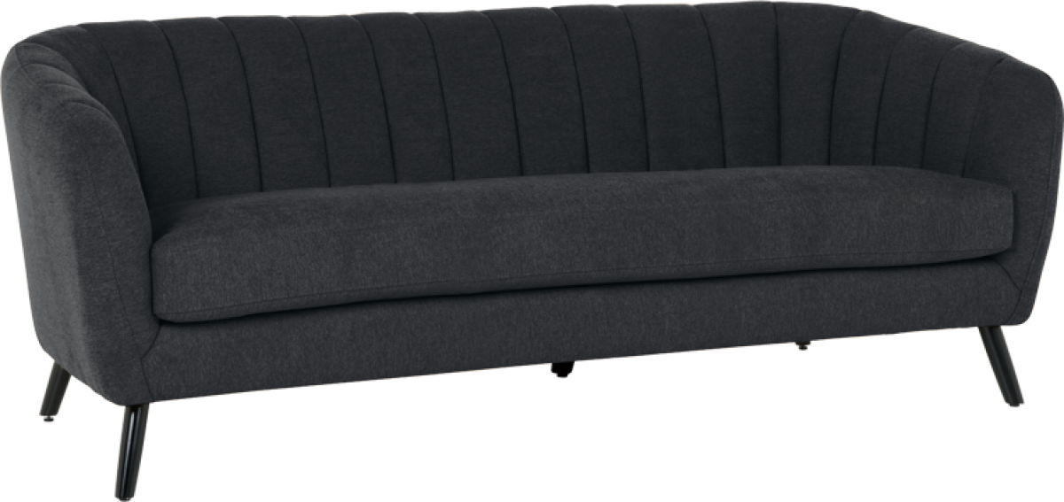 Триместно канапе GRETA - черен POна ниска цена с бърза доставка - BestPC.BG