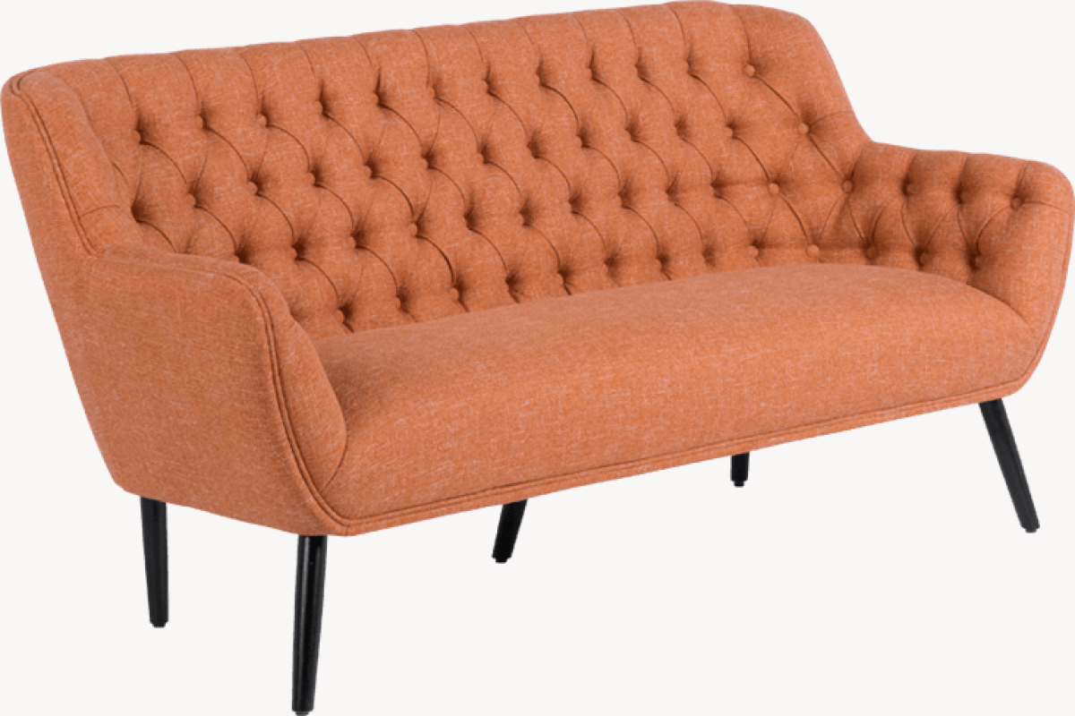 Триместно канапе BERGEN - оранжев HEна ниска цена с бърза доставка - BestPC.BG