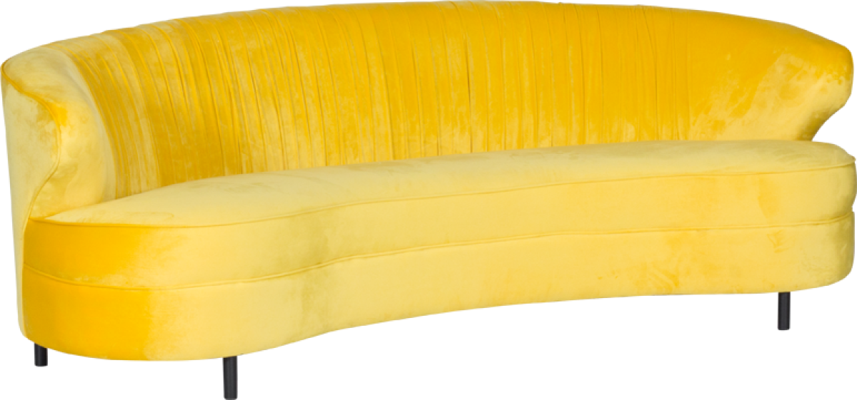 Триместно канапе MIA - жълто HLRна ниска цена с бърза доставка - BestPC.BG