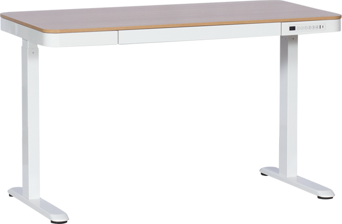 Бюро Ергономично регулируемо бюро Carmen CR-118 E - бук-бялна ниска цена с бърза доставка - BestPC.BG