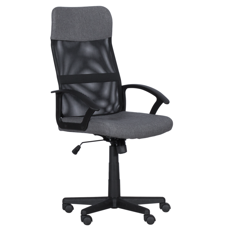 Работен офис стол Carmen 6592 - сив-черенна ниска цена с бърза доставка - BestPC.BG