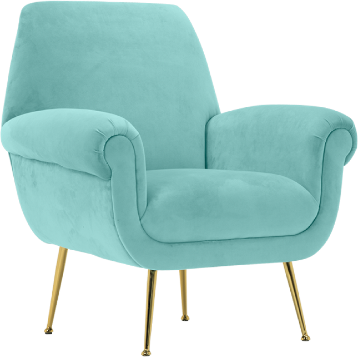 Кресло HILDA - аквамарин Vна ниска цена с бърза доставка - BestPC.BG