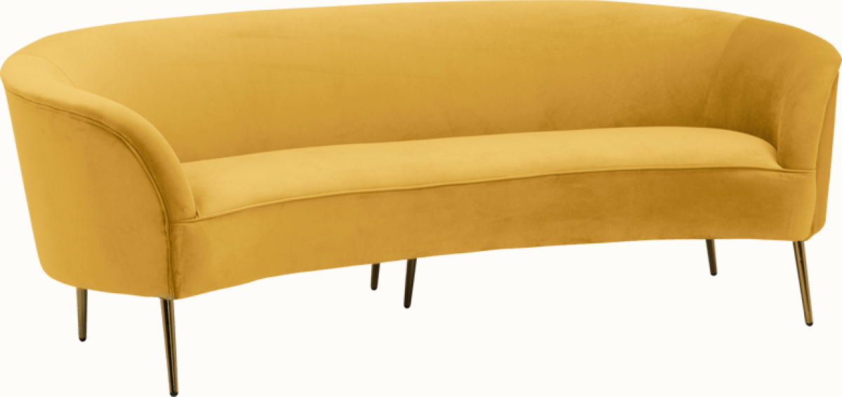 Триместно канапе RALF - жълт Vна ниска цена с бърза доставка - BestPC.BG