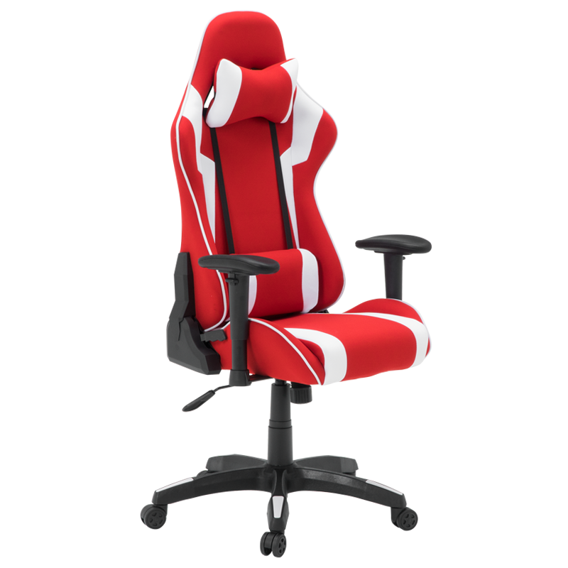 Геймърски стол Carmen 6312 - бял - червенна ниска цена с бърза доставка - BestPC.BG