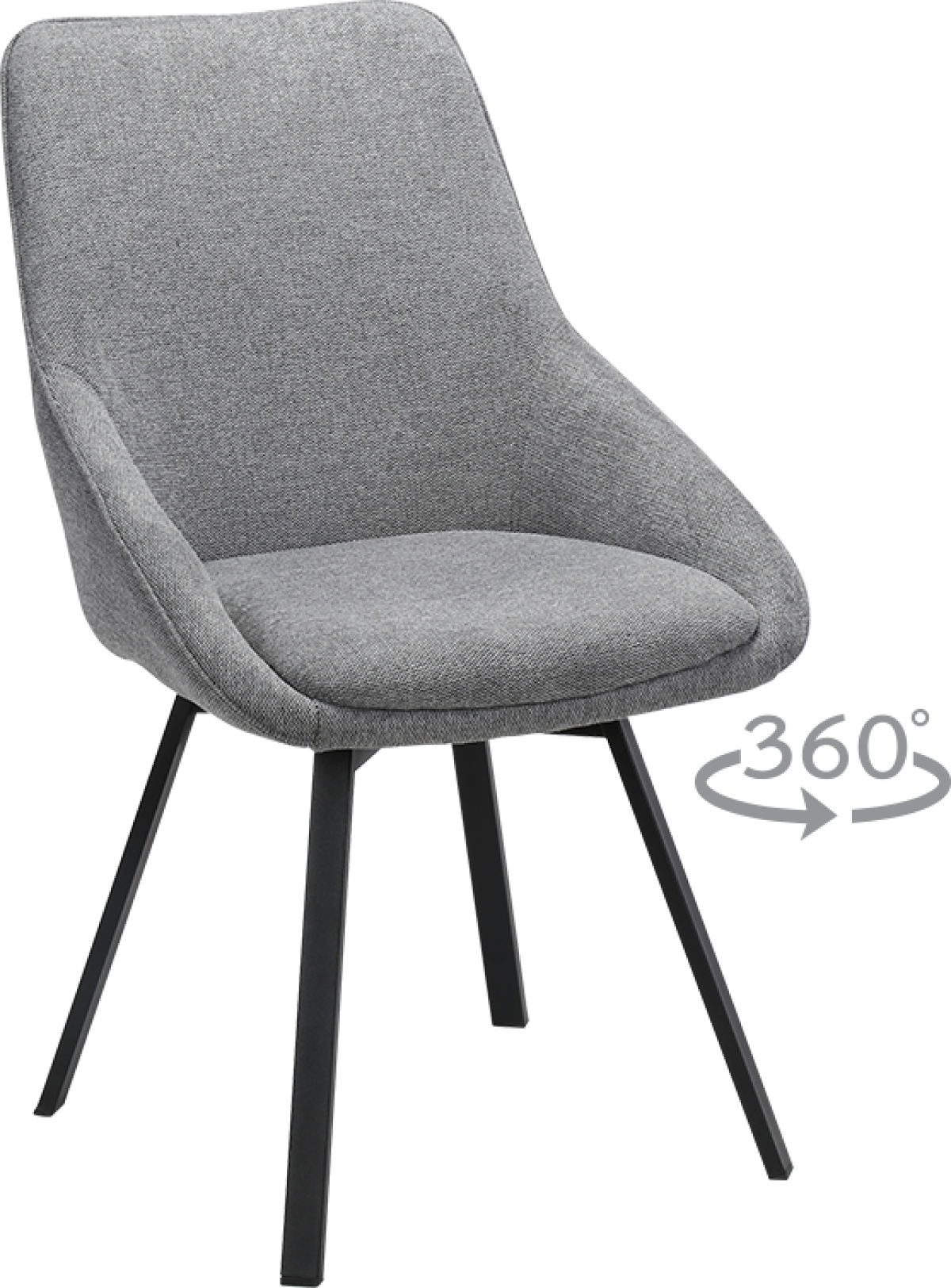 Трапезен стол WIGAN - сив BF 5на ниска цена с бърза доставка - BestPC.BG