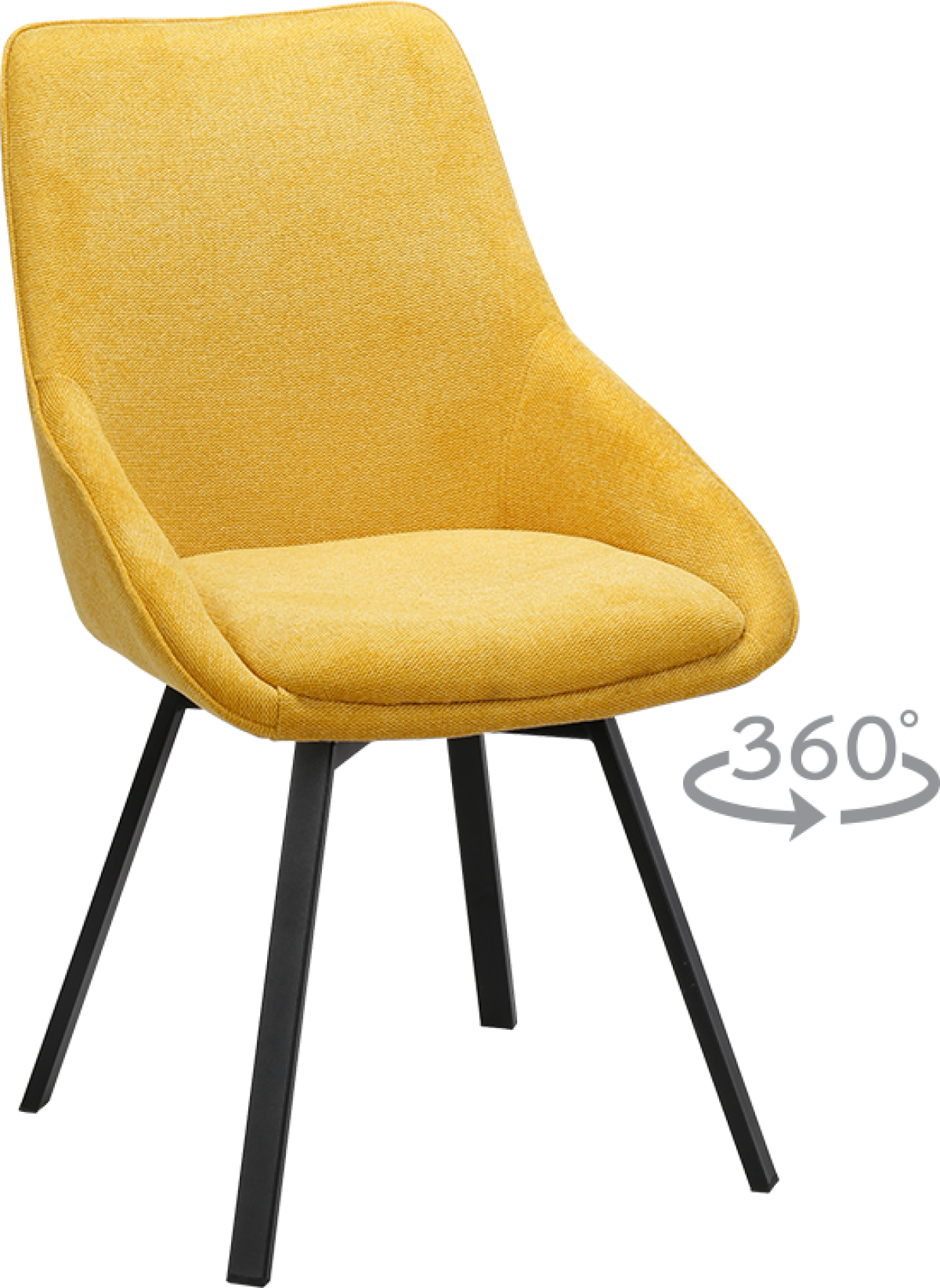 Трапезен стол WIGAN - жълт BF 5на ниска цена с бърза доставка - BestPC.BG