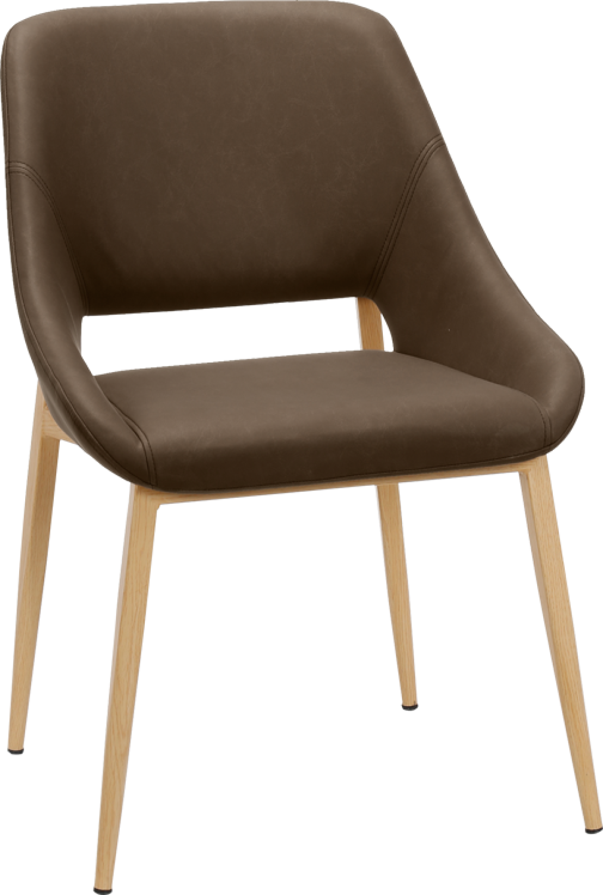 Трапезен стол LUTON - кафяв 7на ниска цена с бърза доставка - BestPC.BG