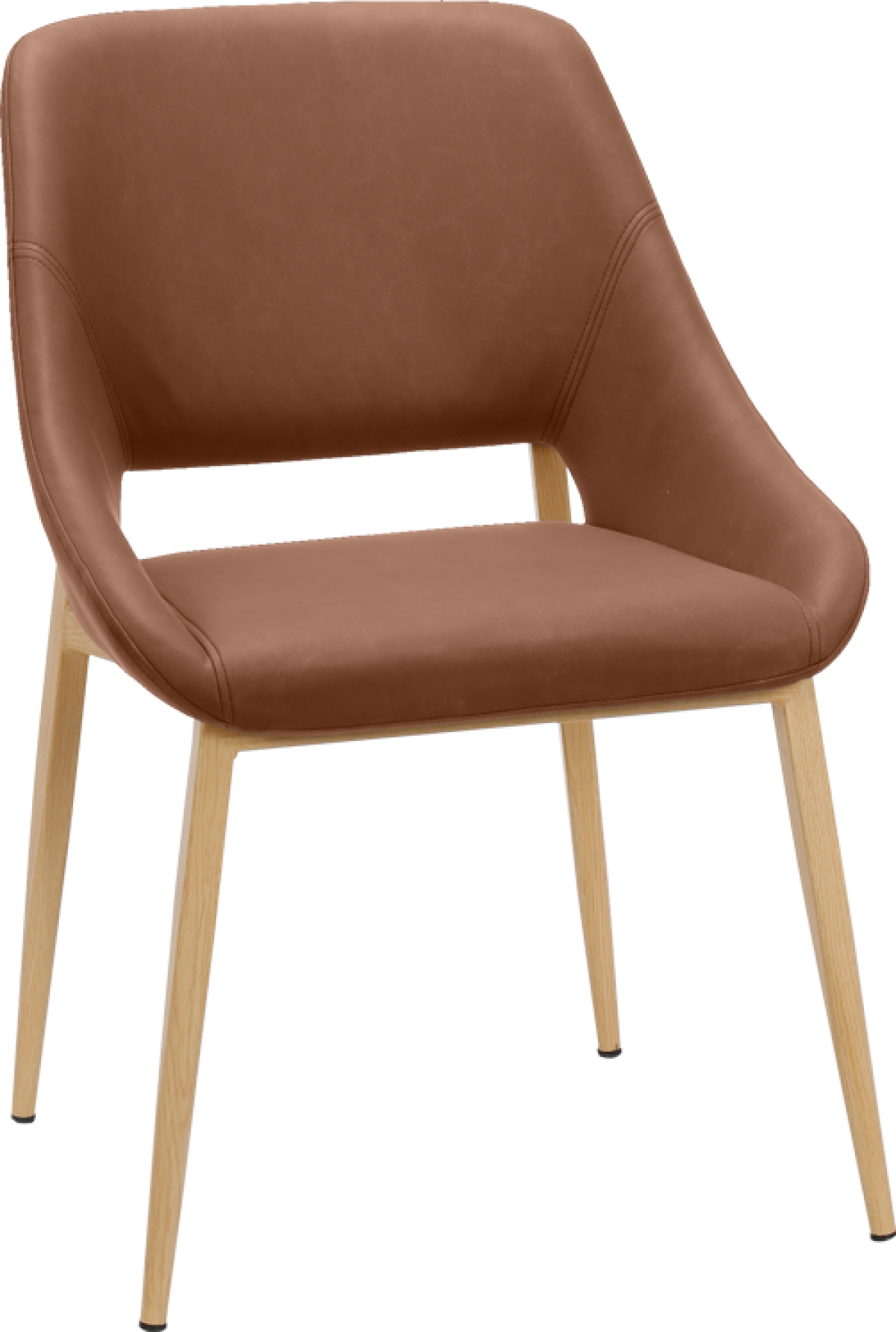 Трапезен стол LUTON - светлокафяв 7на ниска цена с бърза доставка - BestPC.BG