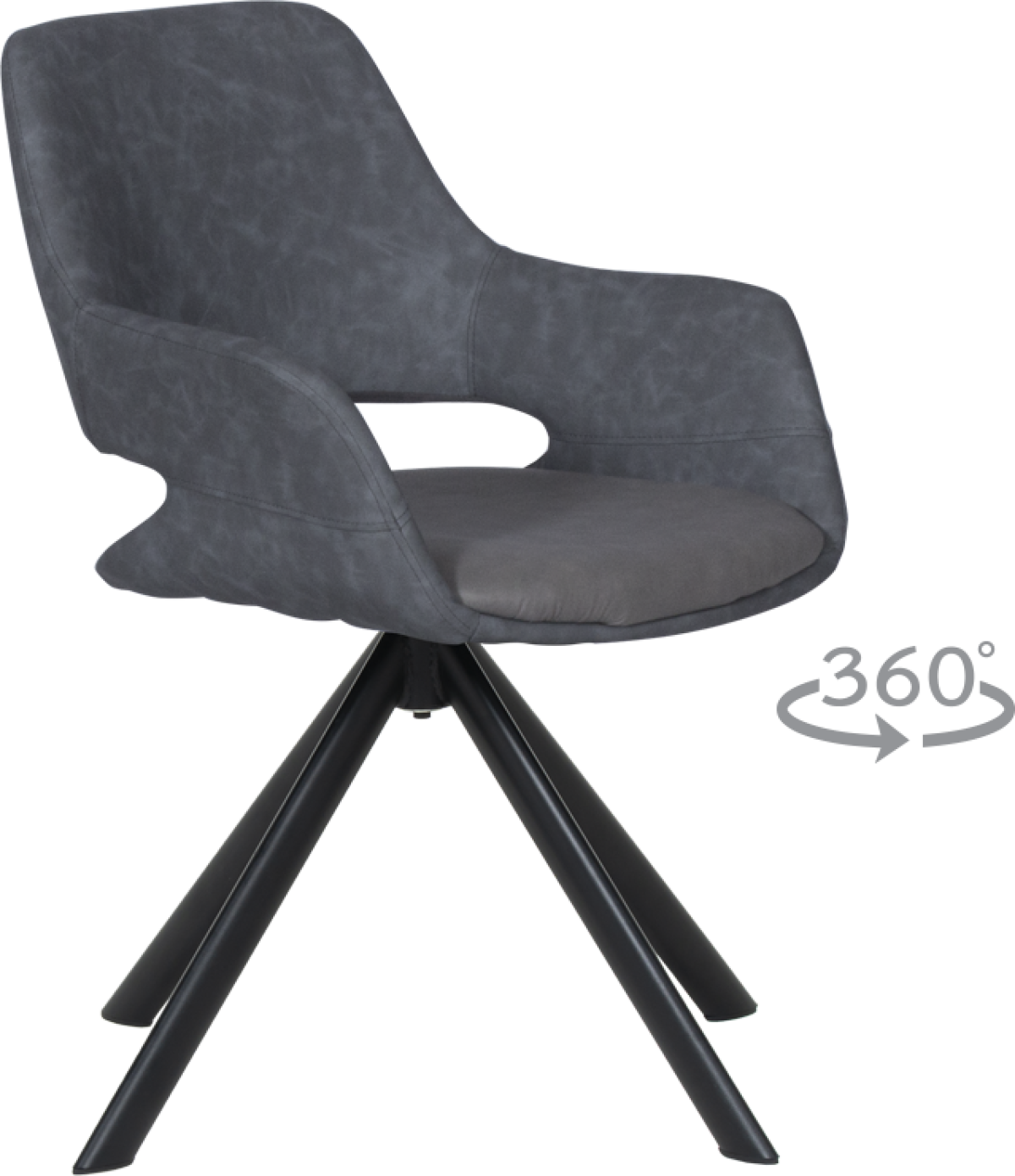 Трапезен стол DEVON - сив SF 2на ниска цена с бърза доставка - BestPC.BG