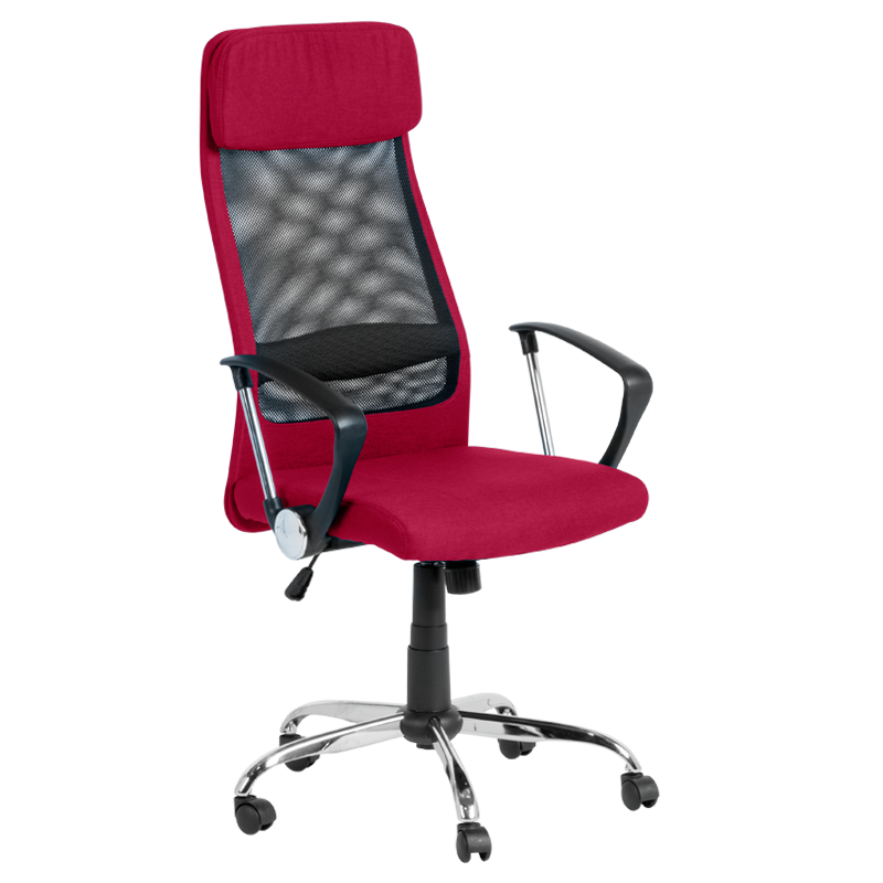 Президентски офис стол Carmen 6183 - бургундина ниска цена с бърза доставка - BestPC.BG