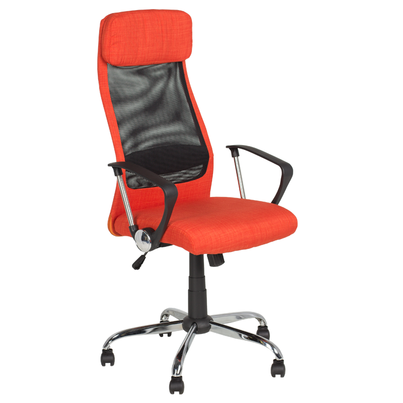 Президентски офис стол Carmen 6183 - оранжевна ниска цена с бърза доставка - BestPC.BG