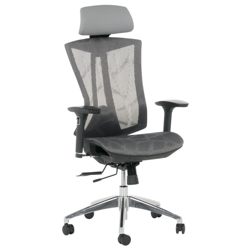 Ергономичен стол Carmen 7577 - сивна ниска цена с бърза доставка - BestPC.BG