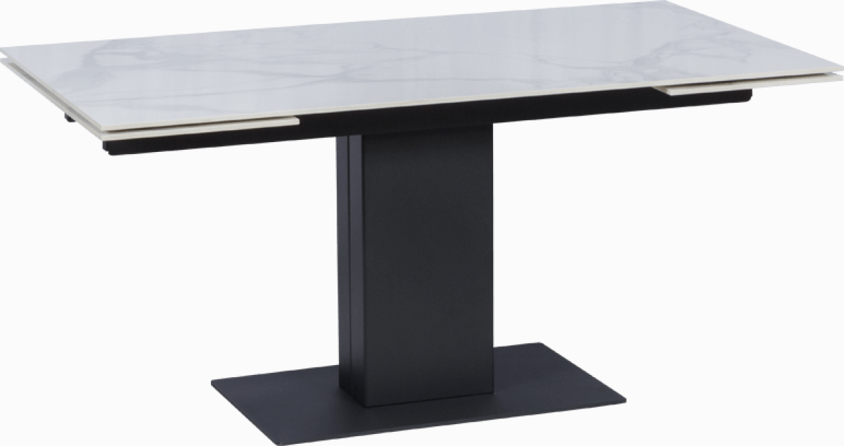 Разтегателна трапезна маса JURATA - бялана ниска цена с бърза доставка - BestPC.BG