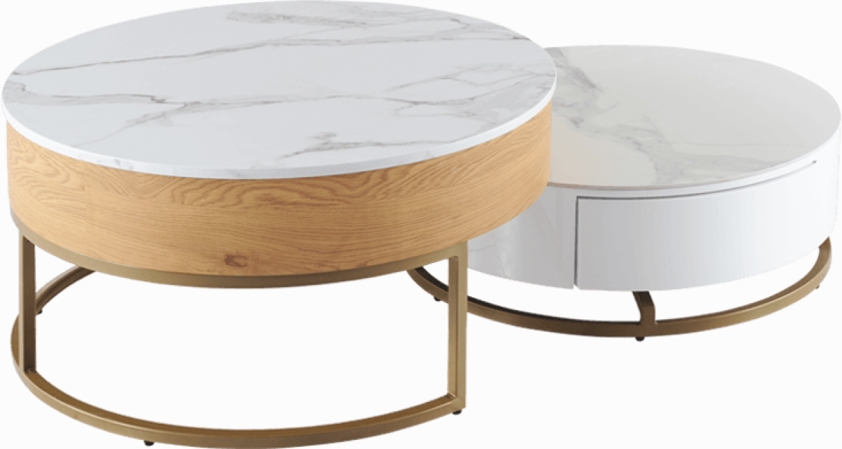 Комплект холни масички TAMPA 1 - бял + букна ниска цена с бърза доставка - BestPC.BG