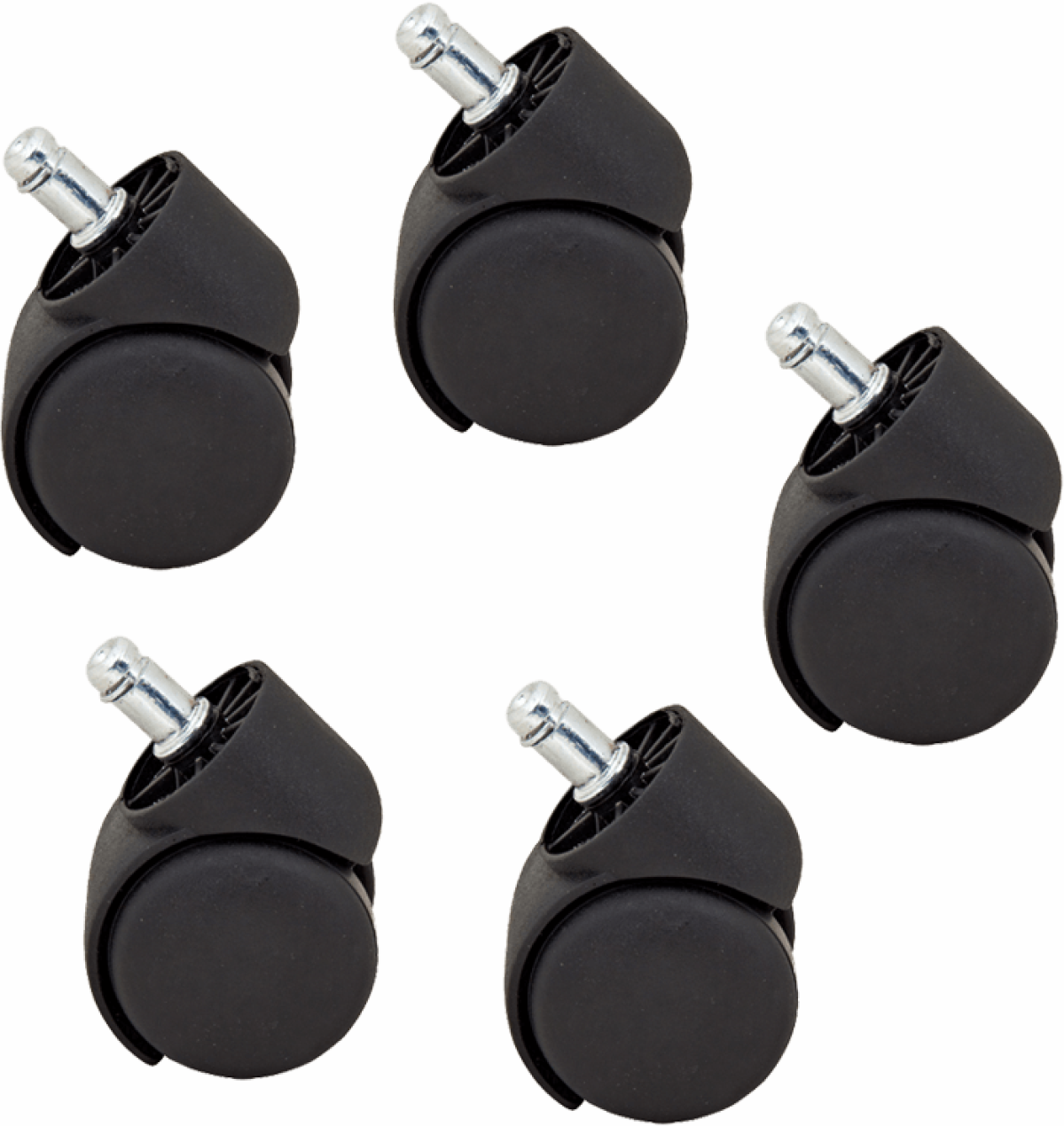 Комплект полипропиленови колела за офис стол 5 бр.на ниска цена с бърза доставка - BestPC.BG