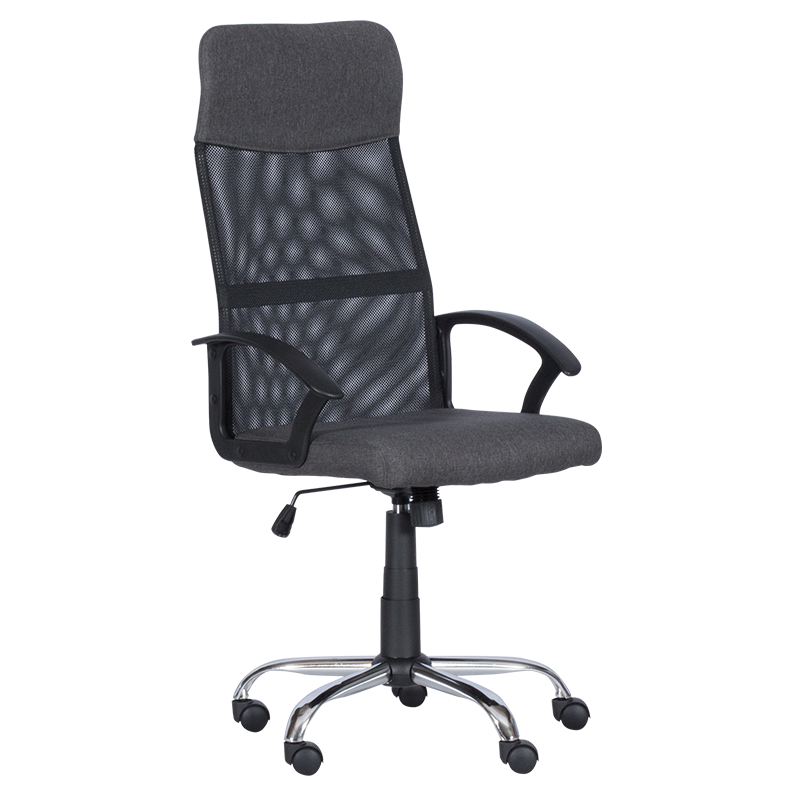 Работен офис стол Carmen 6592-1 - сив-черенна ниска цена с бърза доставка - BestPC.BG