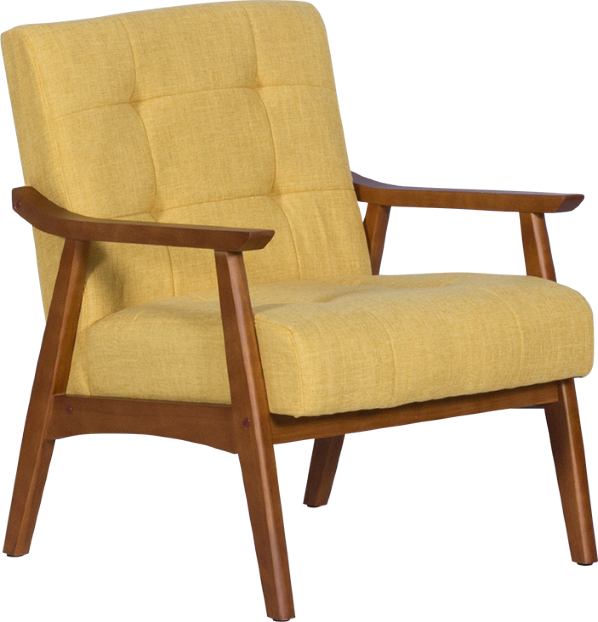 Кресло LEO - орех - жълтна ниска цена с бърза доставка - BestPC.BG