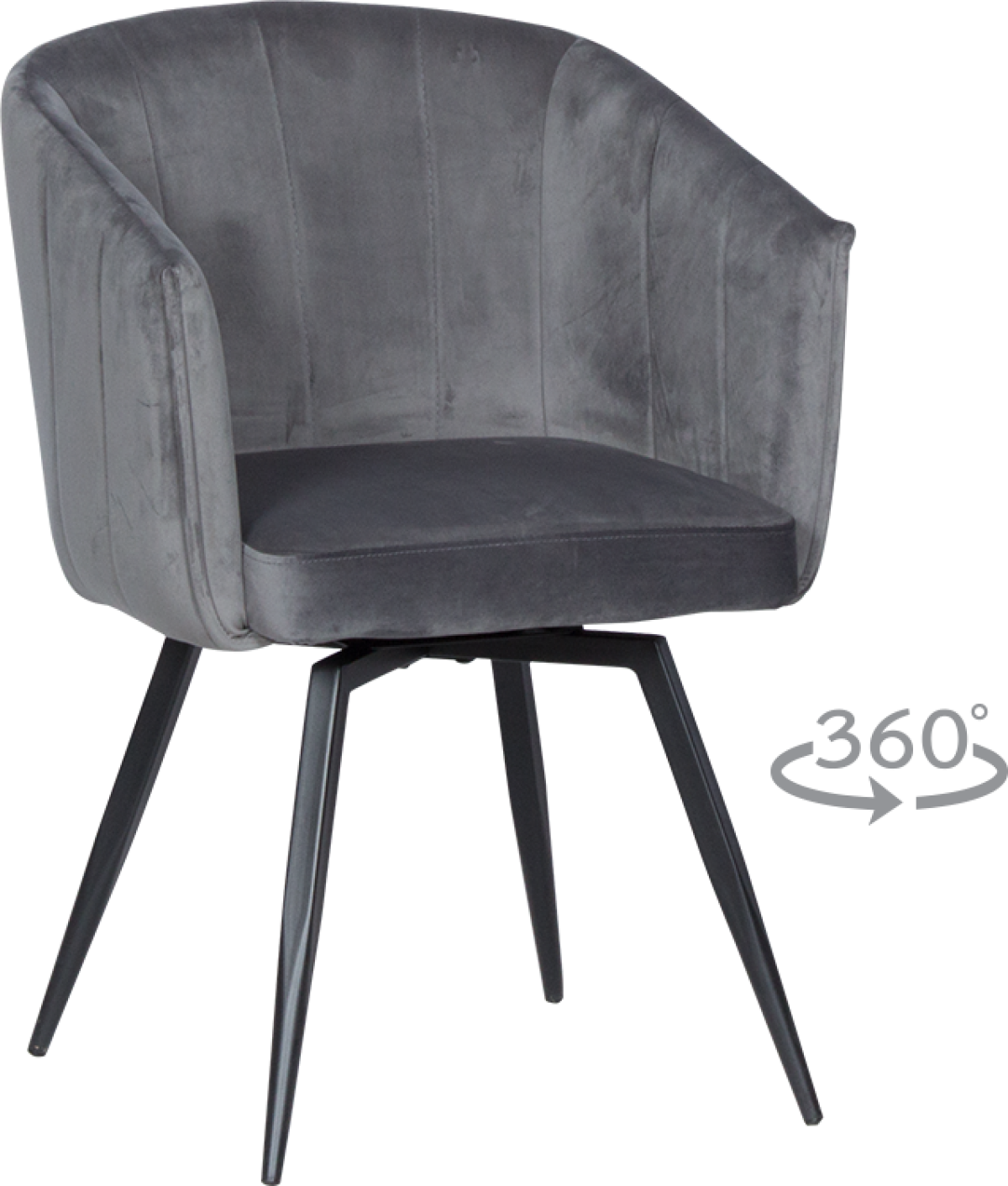 Трапезен стол VENICE - графитна ниска цена с бърза доставка - BestPC.BG