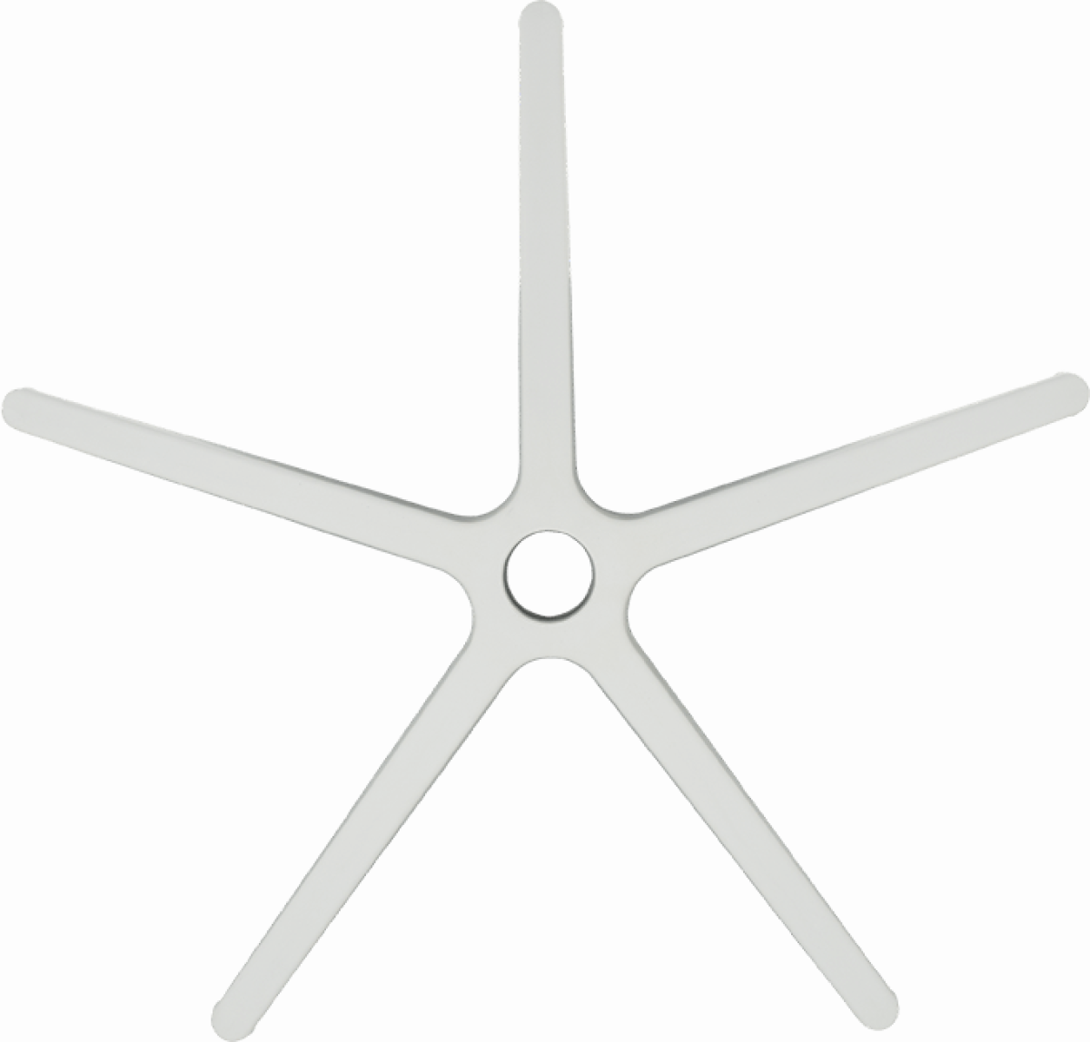 Звезда за офис стол - 300 мм - полипропилен - бялана ниска цена с бърза доставка - BestPC.BG