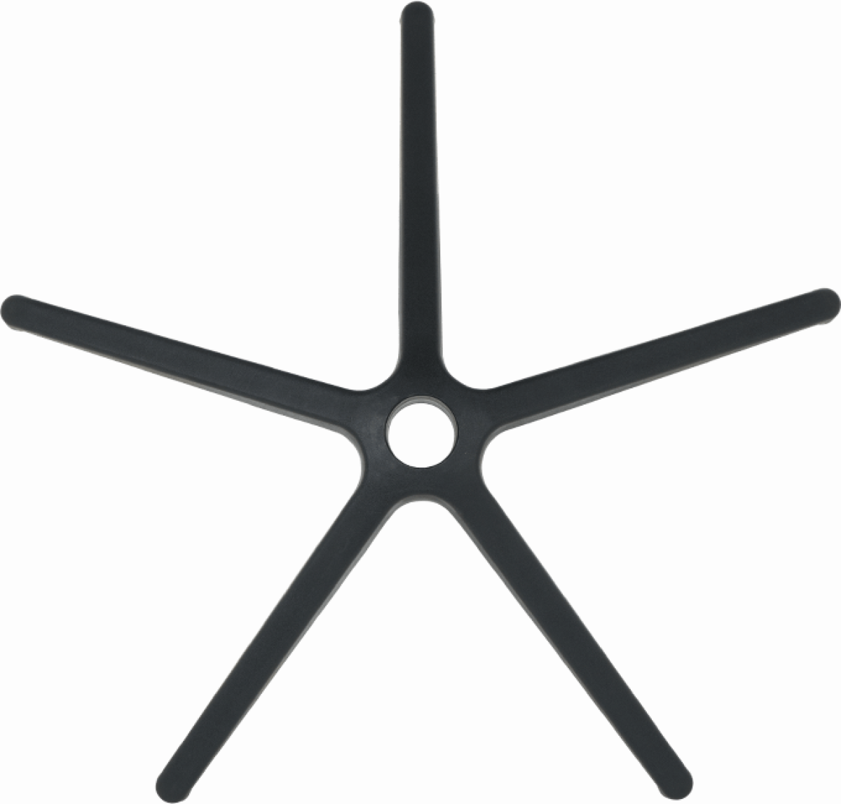 Звезда за офис стол - 300 мм - полипропилен - чернана ниска цена с бърза доставка - BestPC.BG
