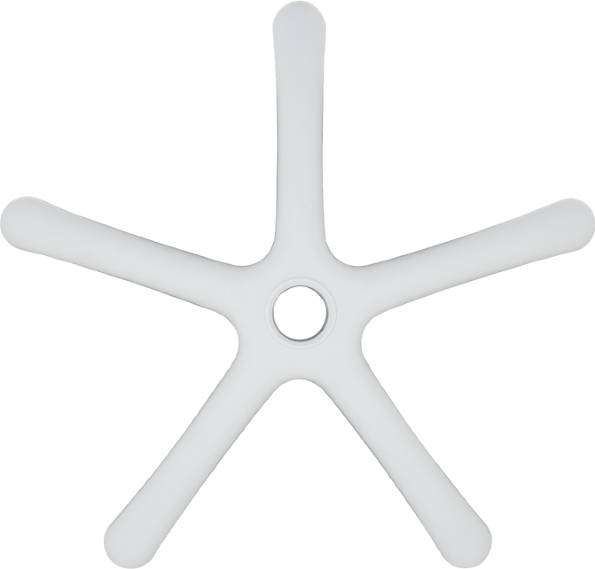 Звезда за детски стол - 250 мм - полипропилен - бялана ниска цена с бърза доставка - BestPC.BG