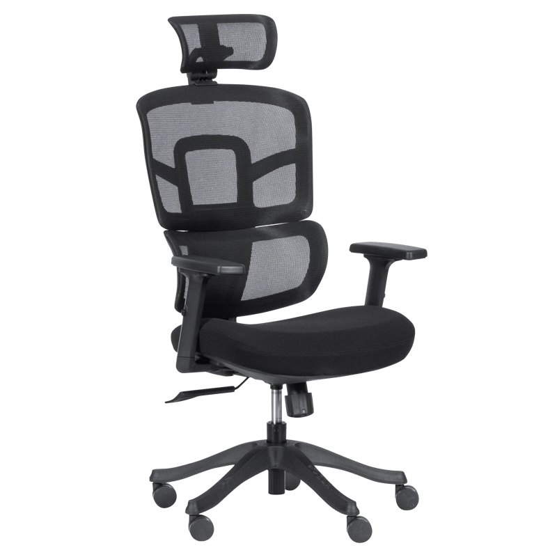 Ергономичен стол Carmen 7582 - черенна ниска цена с бърза доставка - BestPC.BG