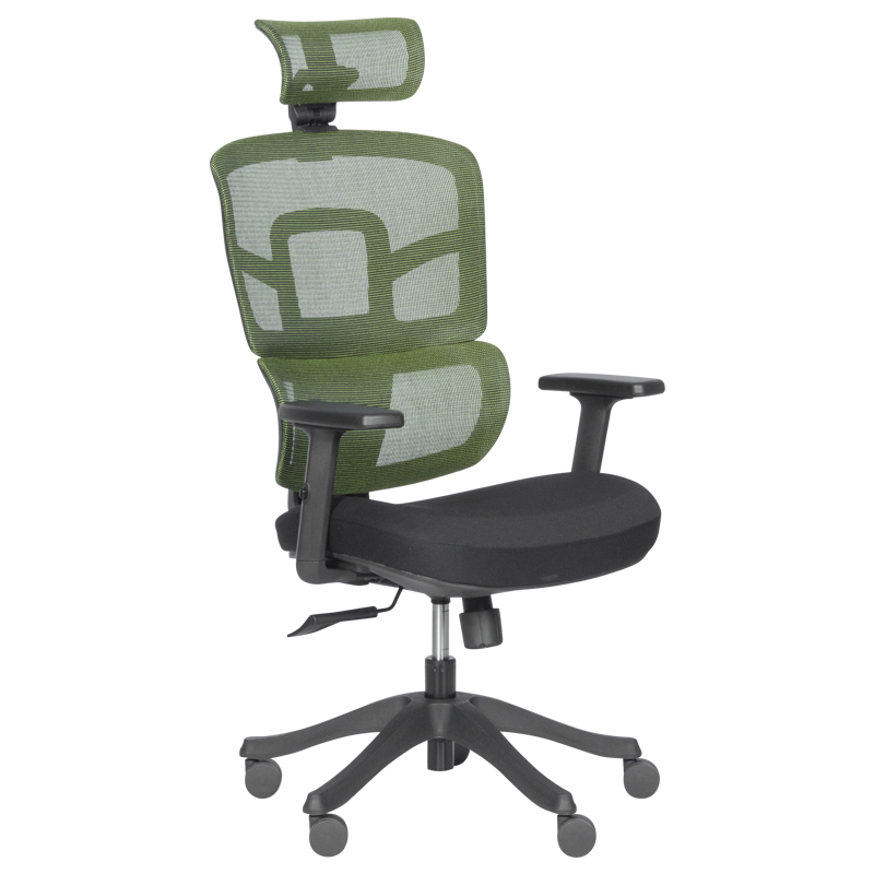 Ергономичен стол Carmen 7582 - зелен-черенна ниска цена с бърза доставка - BestPC.BG