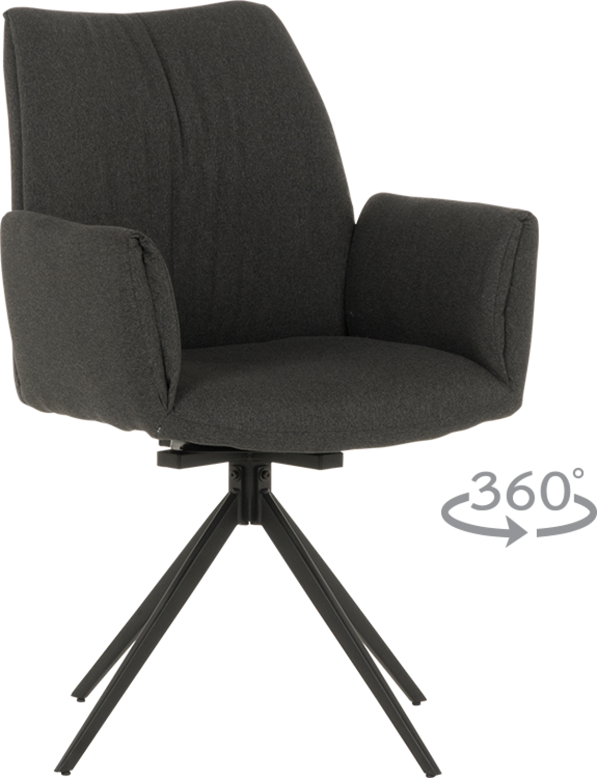 Трапезен стол COMO - тъмносивна ниска цена с бърза доставка - BestPC.BG