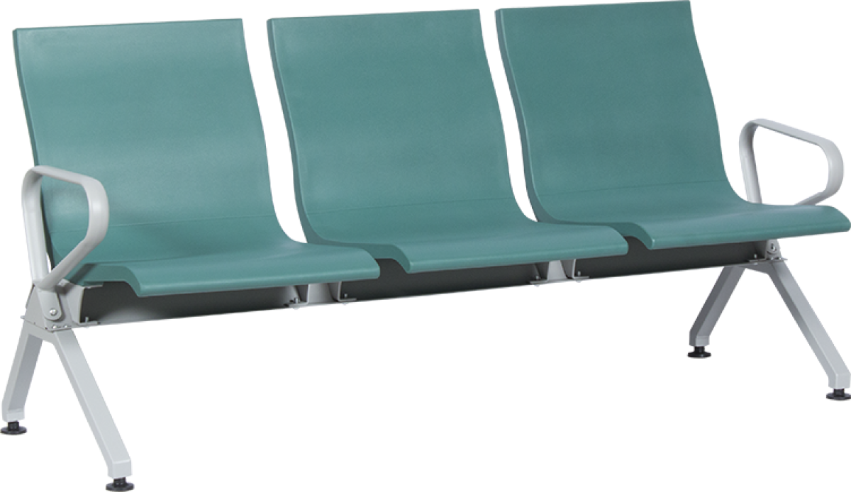 Офис стол Посетителска пейка с 3 места Carmen CR-1037-3 - зеленана ниска цена с бърза доставка - BestPC.BG