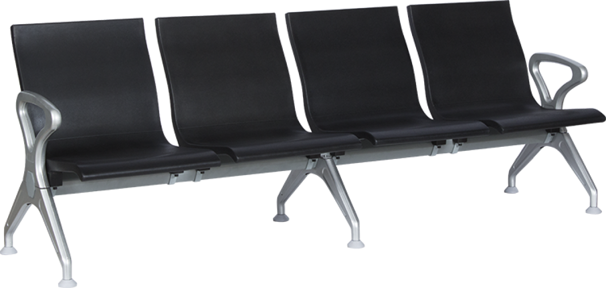 Офис стол Посетителска пейка с 4 места Carmen CR-1035-4 - чернана ниска цена с бърза доставка - BestPC.BG