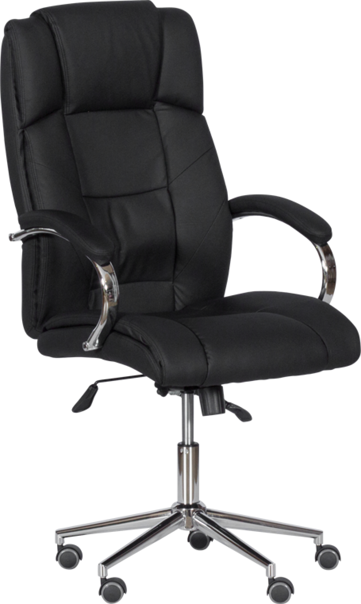 Президентски офис стол Carmen 6506-1 - черен LUXна ниска цена с бърза доставка - BestPC.BG