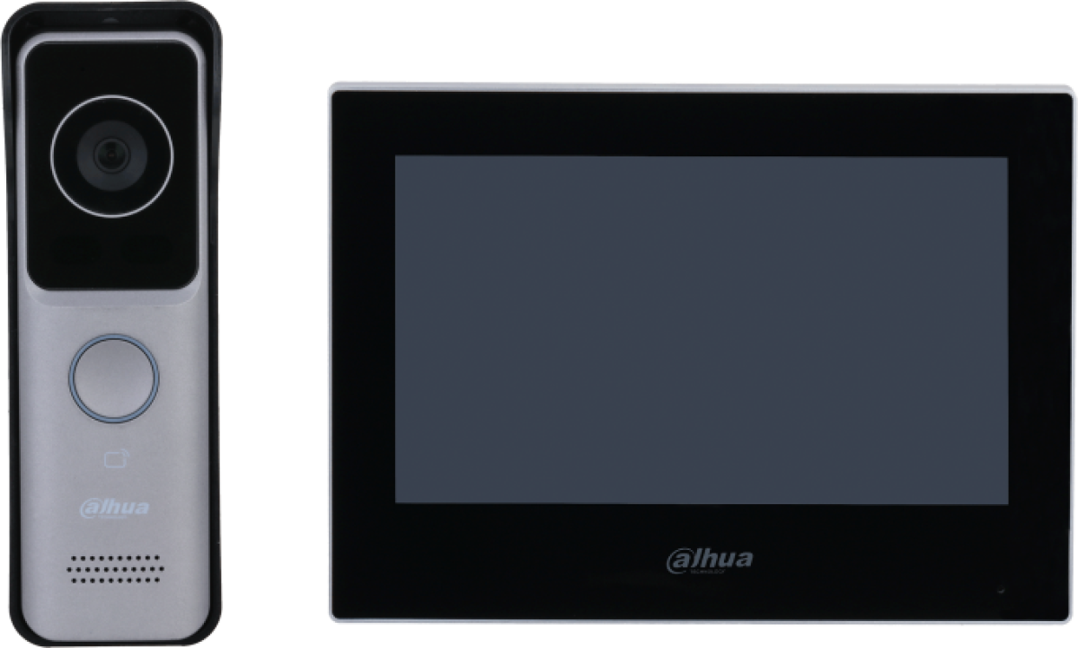 Комплект еднофамилна видеодомофонна система Dahua KTW02на ниска цена с бърза доставка - BestPC.BG
