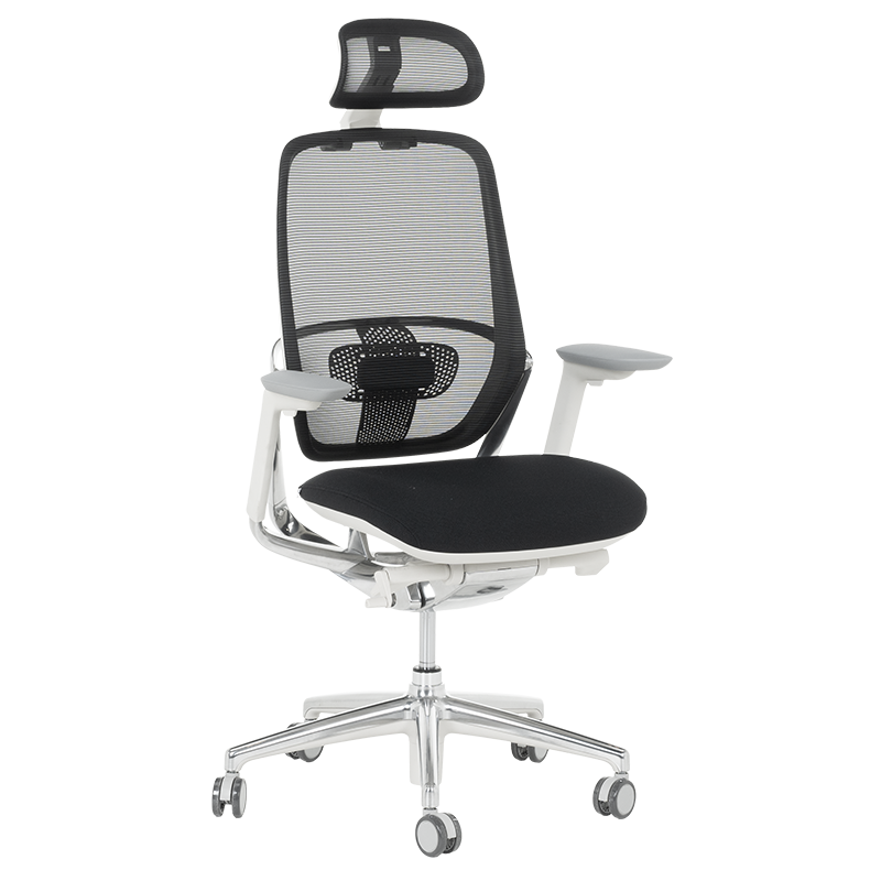 Ергономичен стол VAUD W - черенна ниска цена с бърза доставка - BestPC.BG