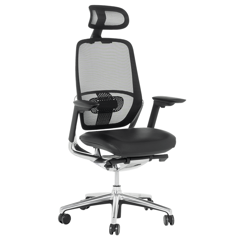 Ергономичен стол VAUD LUX - черенна ниска цена с бърза доставка - BestPC.BG