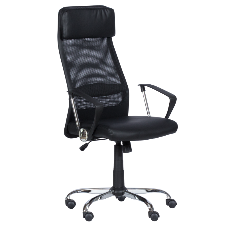 Президентски офис стол Carmen 6184 M - черенна ниска цена с бърза доставка - BestPC.BG