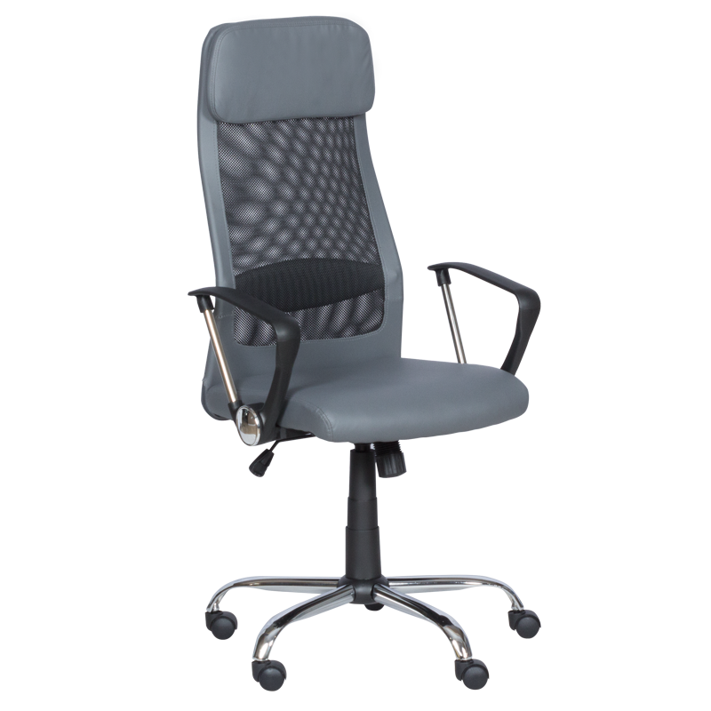 Президентски офис стол Carmen 6184 M - сивна ниска цена с бърза доставка - BestPC.BG