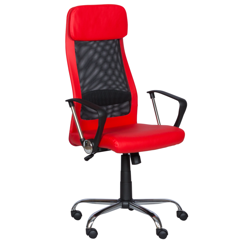 Президентски офис стол Carmen 6184 M - червенна ниска цена с бърза доставка - BestPC.BG