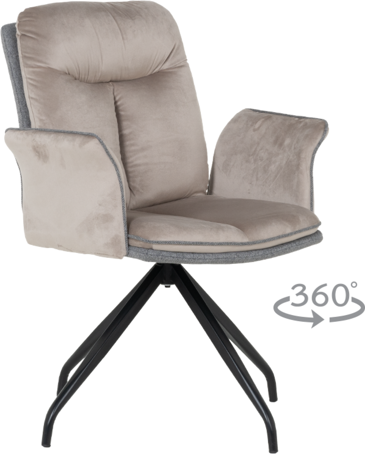 Трапезен стол MARLOW - мишо сив BF 2на ниска цена с бърза доставка - BestPC.BG