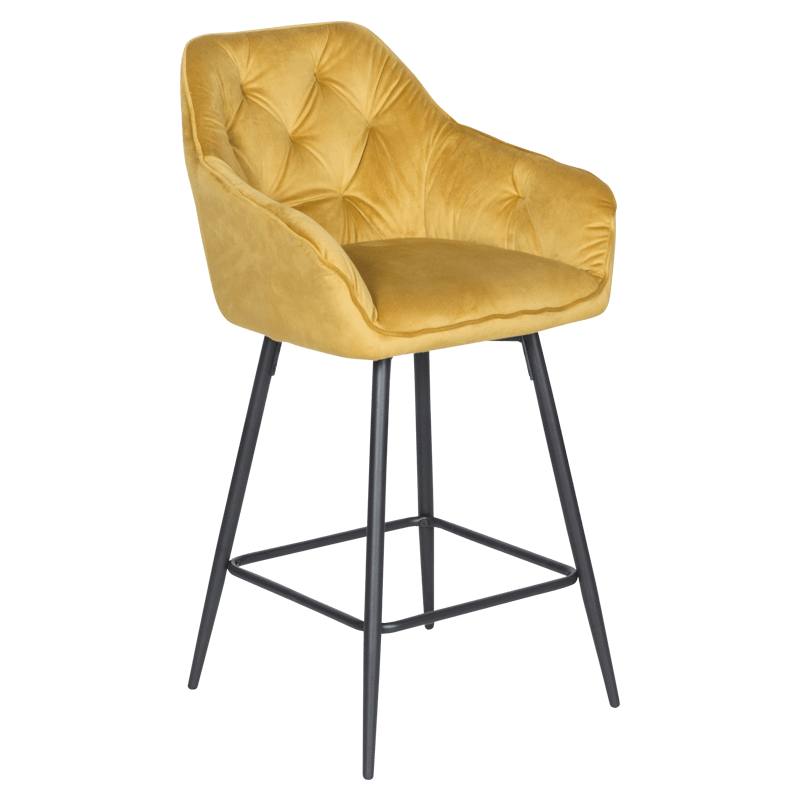 Бар стол LAZIO - жълтна ниска цена с бърза доставка - BestPC.BG