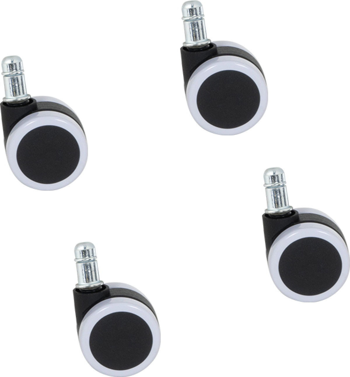 Комплект колела за посетителски стол модел 1702-1710 4 бр. - белина ниска цена с бърза доставка - BestPC.BG