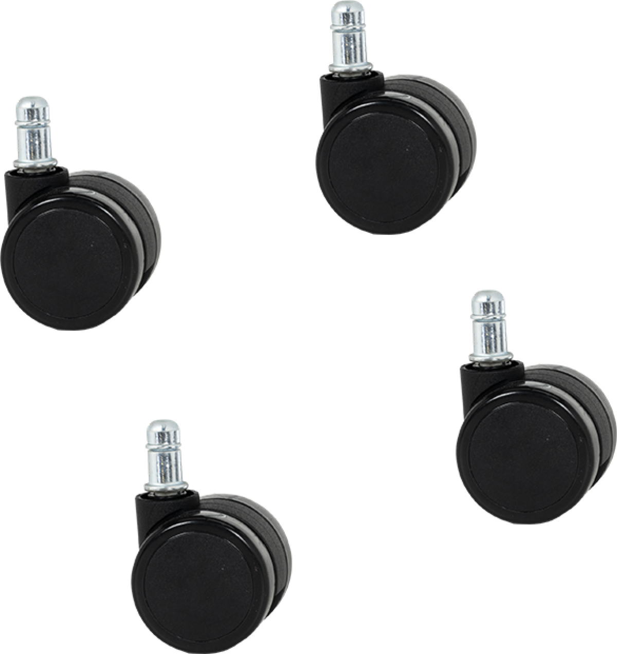 Комплект колела за посетителски стол модел 1702-1710 4 бр. - чернина ниска цена с бърза доставка - BestPC.BG