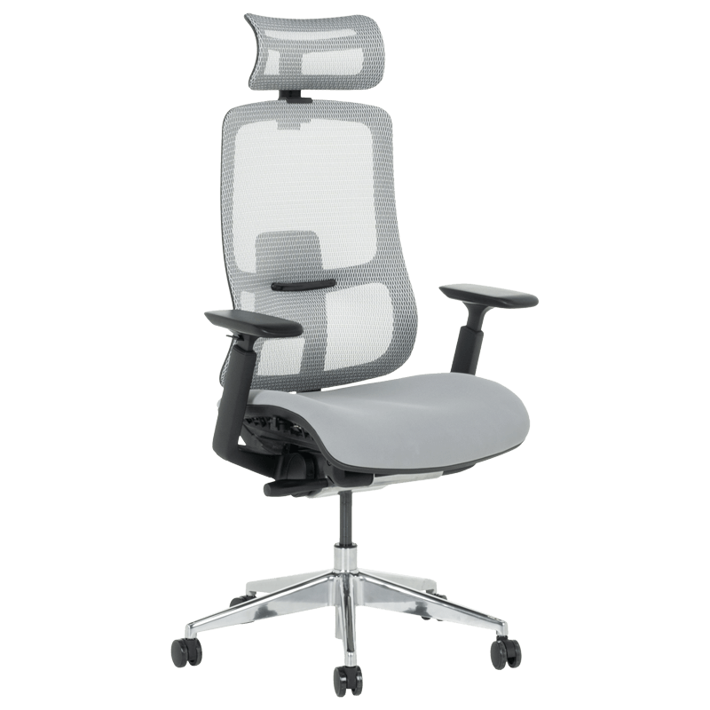 Ергономичен стол SALTO  - сивна ниска цена с бърза доставка - BestPC.BG