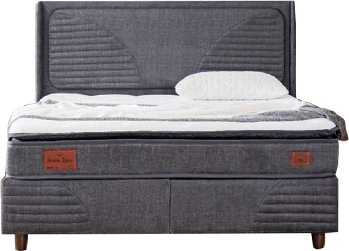 Тапицирана спалня с матрак STRESS ZERO 160 x 200 - антрацит 14на ниска цена с бърза доставка - BestPC.BG