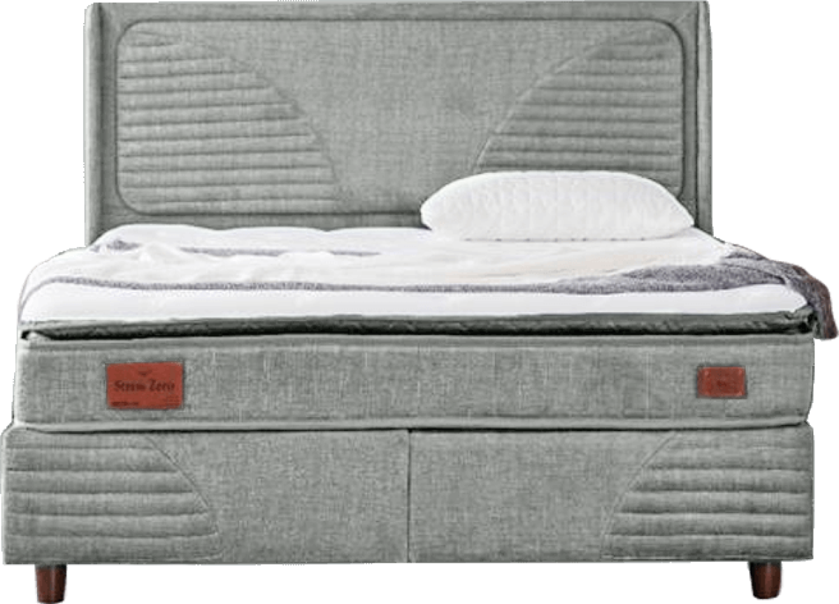 Тапицирана спалня с матрак STRESS ZERO 160 x 200 - бежов 19на ниска цена с бърза доставка - BestPC.BG